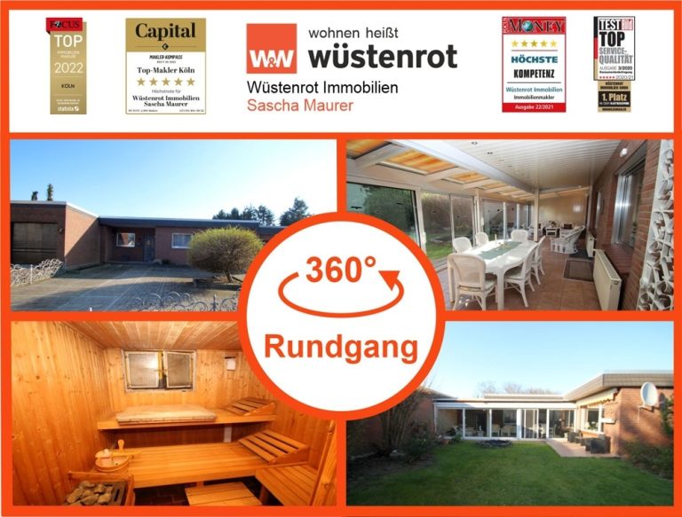 Immobilienangebot - Bergheim Erft Kenten - Alle - Mit 3D: Charmanter Bungalow für die ganze Familie mit Südausrichtung!