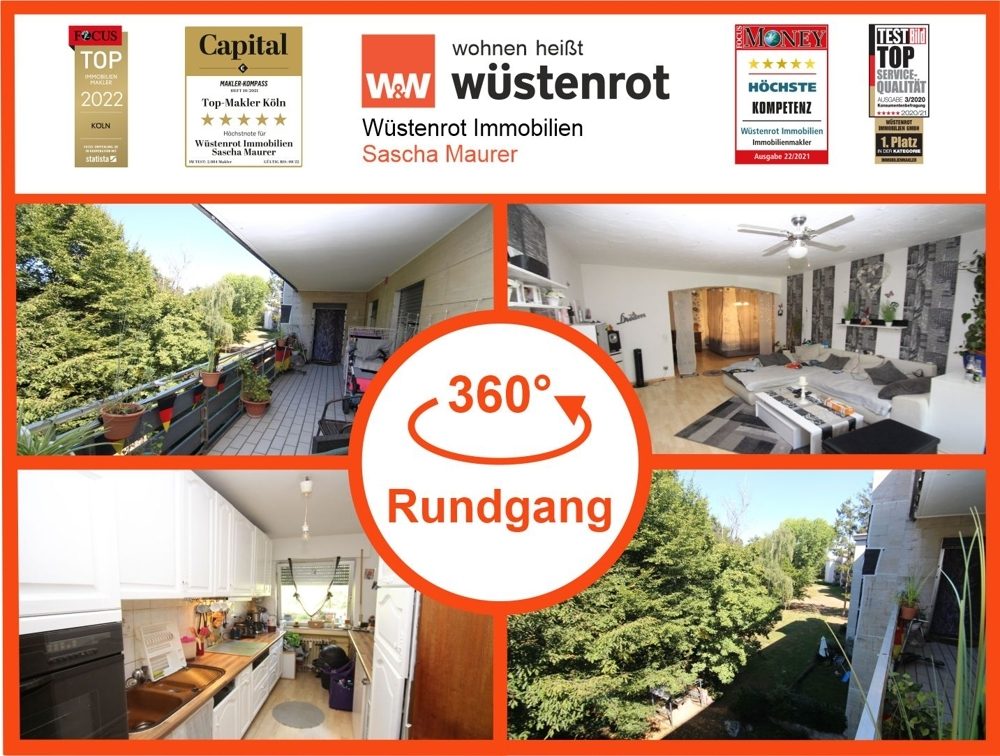 Immobilienangebot - Bergheim - Alle - VERKAUFT ***Als Kapitalanlage: Gut aufgeteilte 4-Zimmer Wohnung mit Balkon!