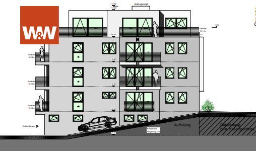 Immobilienangebot - Trier - Alle - NEUBAUPROJEKT ++ Einrichtung eines Mehrfamilienhaus mit Staffelgeschoss und Stellplätzen++