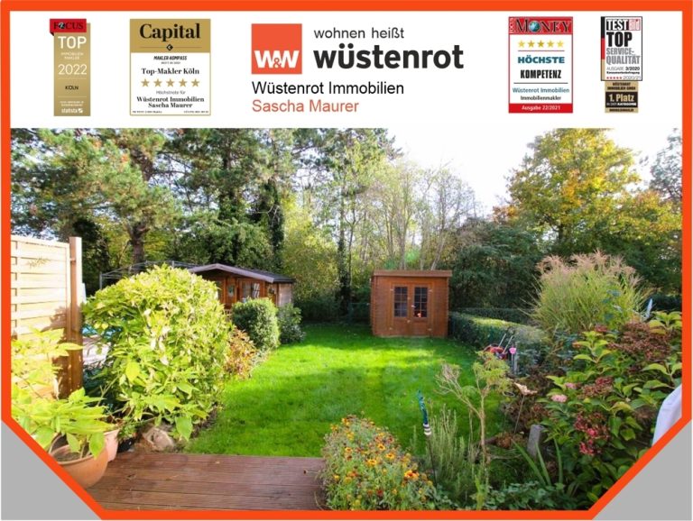 Immobilienangebot - Köln / Immendorf - Alle - Wohnen im begehrten Kölner Süden: Gepflegtes RMH mit Garage, Sonnengarten und gehobener Ausstattung.