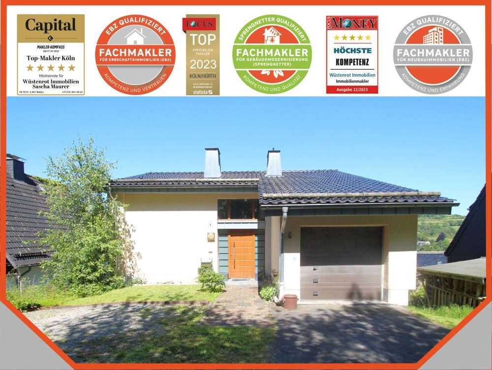 Immobilienangebot - Schleiden - Alle - VERKAUFT: Mit 3D: Traumhaftes Einfamilienhaus-Ruhige Stadtrandlage mit Weitblick, modernisiert u. top gepflegt