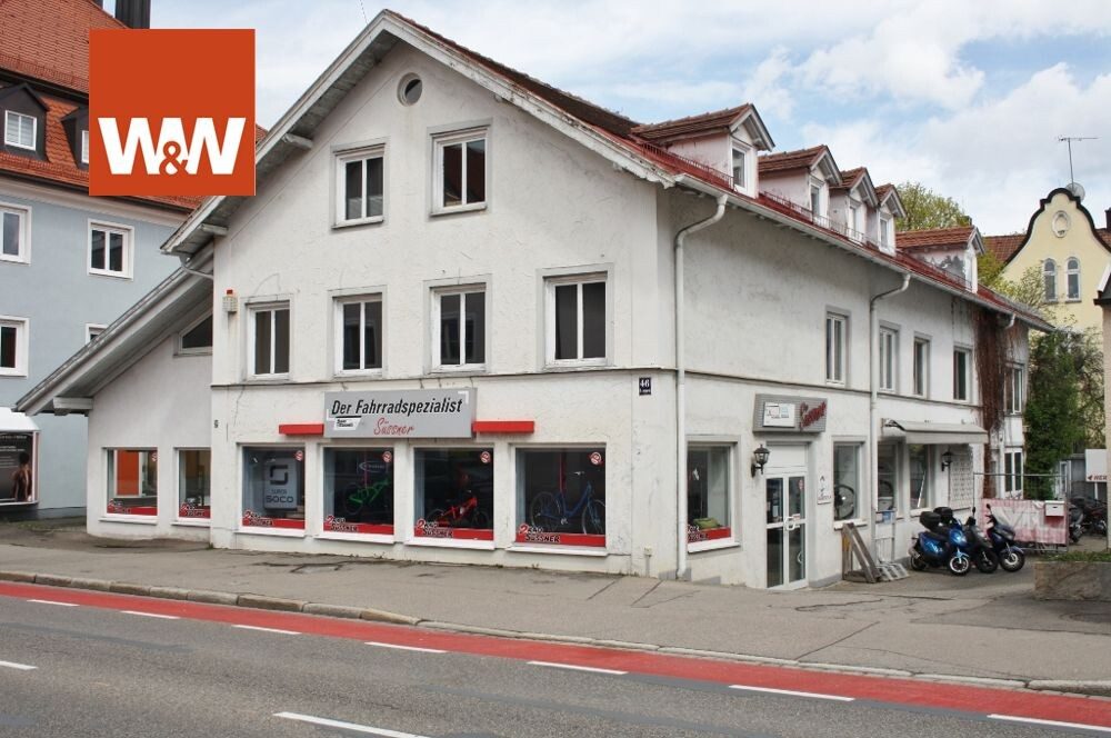 Immobilienangebot - Kempten (Allgäu) - Alle - Wohn- und Geschäftshaus mit Ladenfläche und Werkstatt