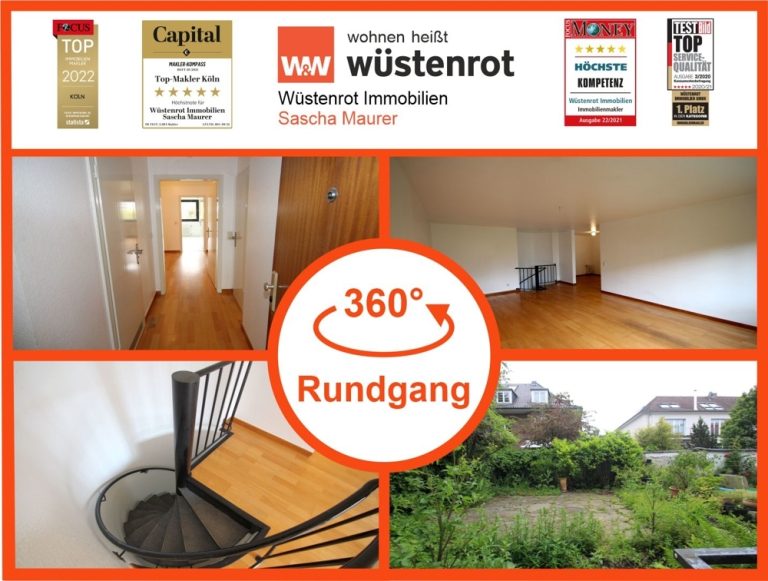 Immobilienangebot - Köln - Alle - 2-Zimmer-Maisonette-Wohnung in Köln Lindenthal mit eigenem Garten-Sondernutzungsrecht