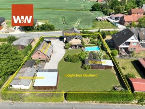 Immobilienangebot - Beschendorf - Alle - Sonniger Einfamilientraum mit Pool, Bauland und Nebengebäuden