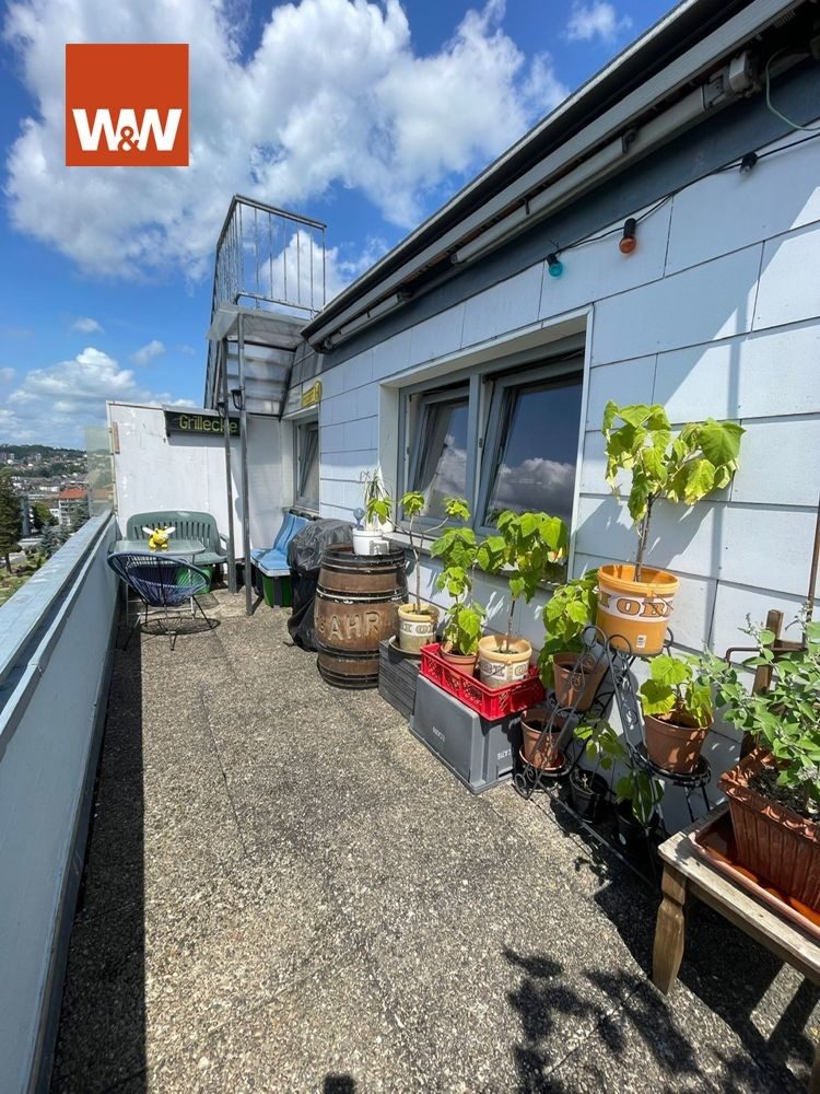 Immobilienangebot - Wuppertal / Heidt - Alle - Kapitalanlage oder Selbstnutzung: Dachgeschoss, 3 Zimmer, umlaufende Terrasse, auf Wunsch mit EBK