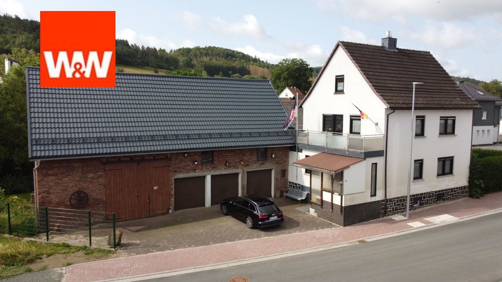 Immobilienangebot - Steffenberg / Niederhörlen - Alle - Wohnhaus mit großer Scheune und Garten! Vieles Neu und Renoviert!