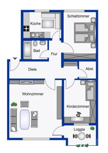 Immobilienangebot - Wermelskirchen - Alle - Sofort Einziehen und Wohlfühlen: Helle 3 Zimmer Wohnung mit Balkon und Einbauküche in top Lage!