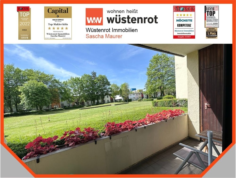 Immobilienangebot - Köln - Alle - VERAUFT: Mit 3D: TOP gepflegte Erdgeschosswohnung mit Loggia für Jung und Alt