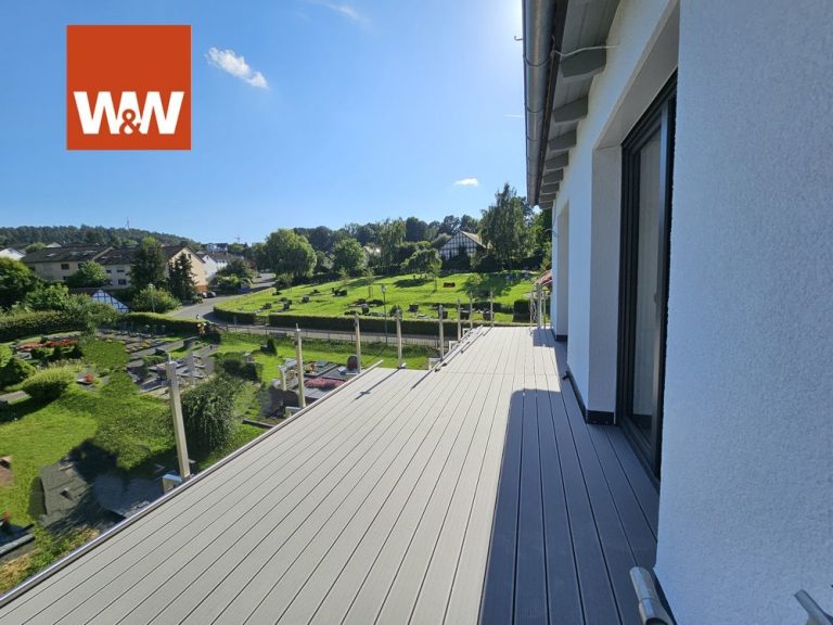 Immobilienangebot - Lahntal / Goßfelden - Alle - RESERVIERT ! Tolle 3-Zimmerwohnung mit Dachterrasse, Neubau in Lahntal-Goßfelden