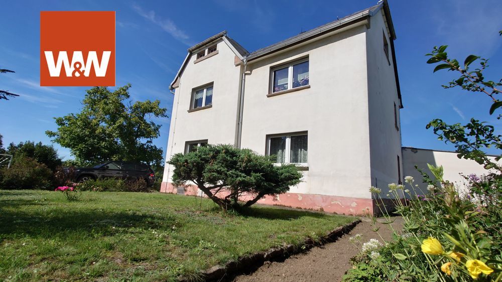 Immobilienangebot - Laußnitz - Alle - Wohnen-Arbeiten-Selbstversorgung  - Zweifamilienhaus mit Nebengelass im Norden von Dresden