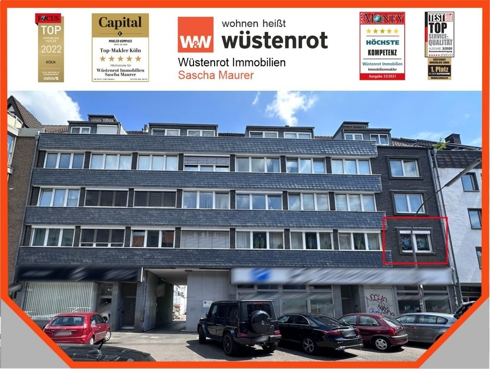 Immobilienangebot - Köln - Alle - VERKAUFT: Mit 3D: Kapitalanleger aufgepasst - TOP LAGE: 2-Zimmerwohnung in Köln/Altstadt-Süd!