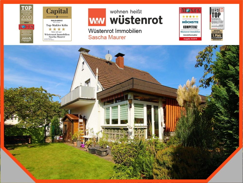 Immobilienangebot - Bergisch Gladbach - Alle - VERKAFT:Viel Platz für die ganze Familie! Freistehendes Haus mit ELW, Sonnengarten und 3 Garagen. Top Lage!