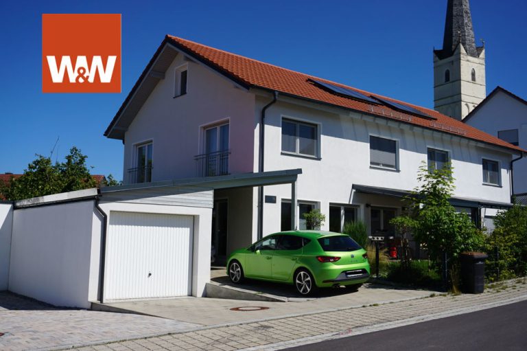 Immobilienangebot - Vilsheim/Gundihausen - Alle - Energiesparhaus: Traumhafte Doppelhaushälfte mit schönem Garten