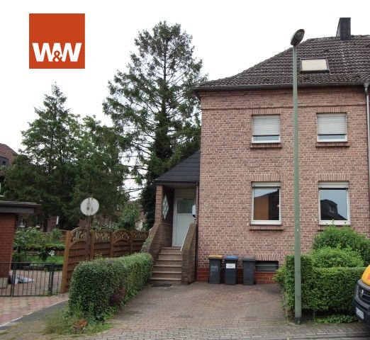 Immobilienangebot - Duisburg / Fahrn - Alle - Reihenmittelhaus mit Garten u. Stellplatz für Ihre kleine Familie.