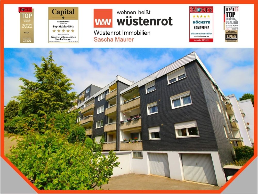 Immobilienangebot - Wermelskirchen - Alle - VERKAUFT:Einziehen und Wohlfühlen: Helle Drei- Zimmer Wohnung mit Balkon und Einbauküche in guter Lage!