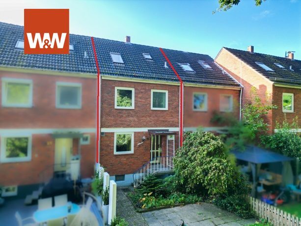 Immobilienangebot - Bremen / Huchting - Alle - Schönes Reihenmittelhaus in idyllischer Lage mit Garten und Garage