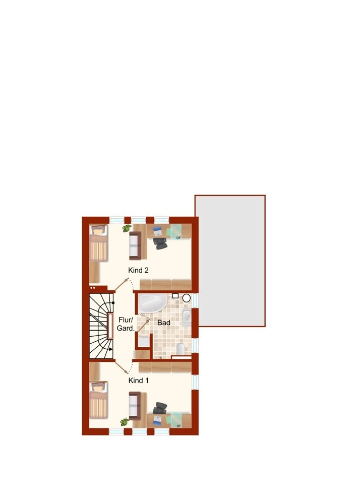 Immobilienangebot - Bedburg - Alle - VERKAUFT: Mit 3D und Video: Familienfreundlich und stilvoll: Ihr neues Traumhaus mit Garten und Dachterrasse!