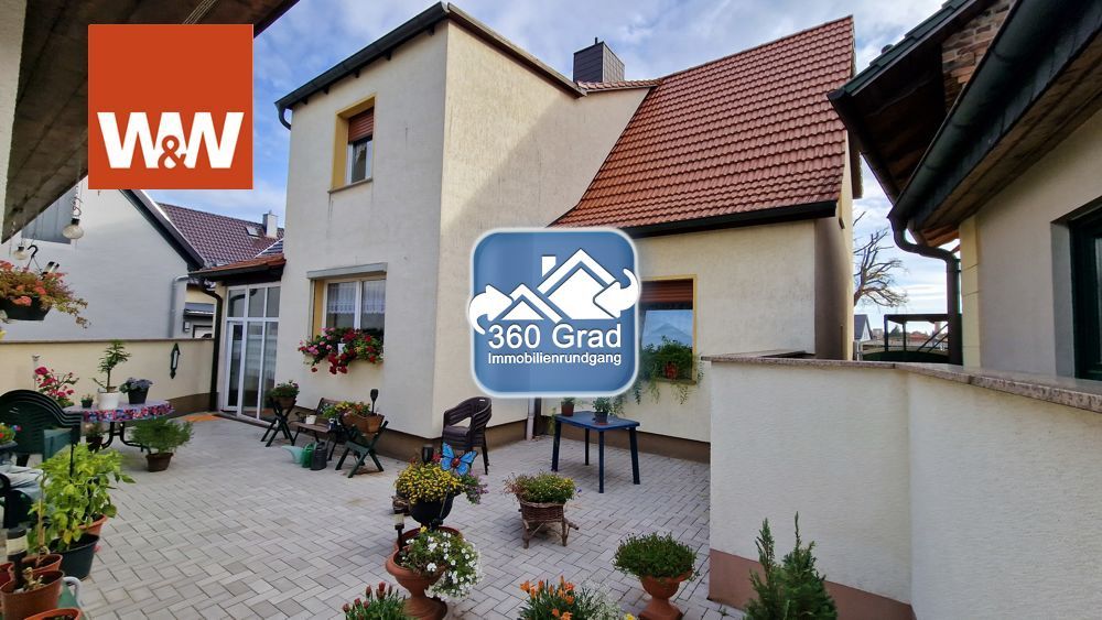 Immobilienangebot - Klostermansfeld - Alle - vermietetes Zweifamilienhaus mit Garten+ Garage+Stellplatz