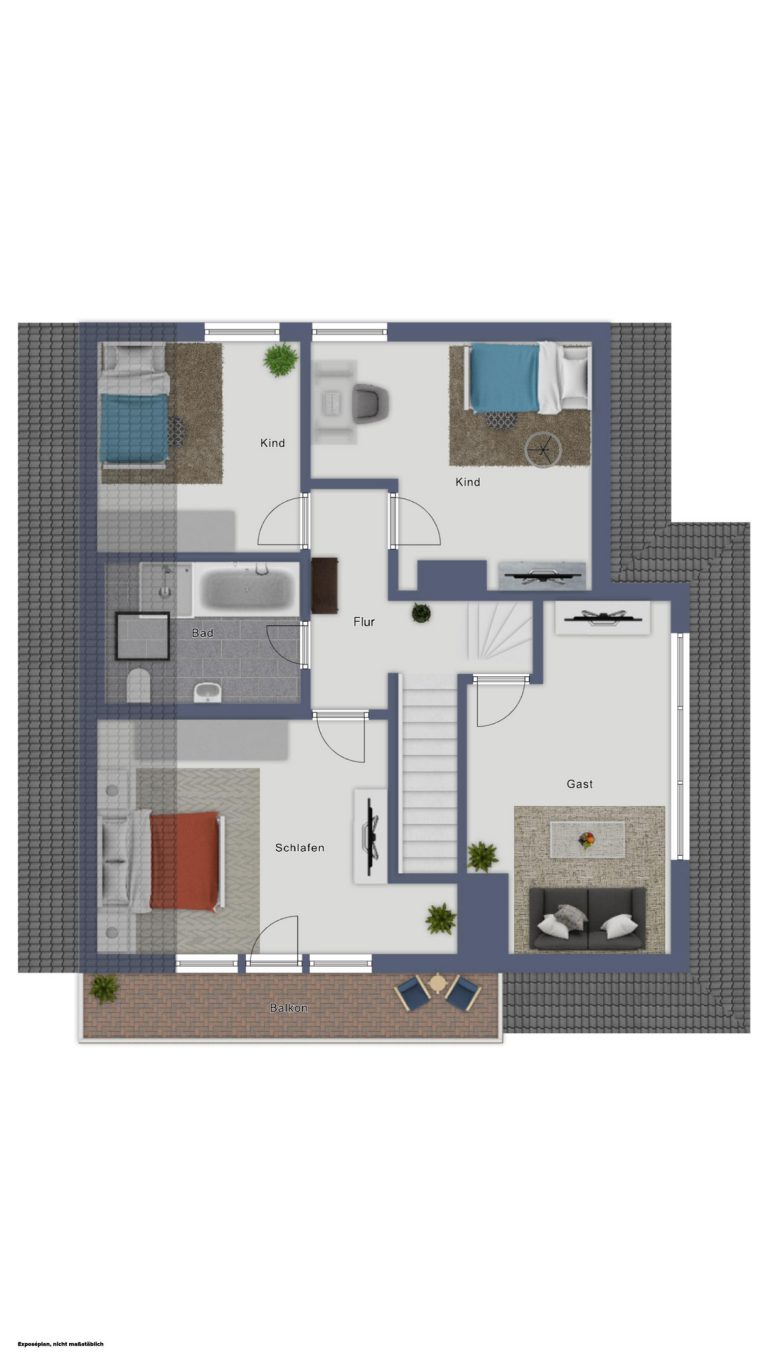 Immobilienangebot - Gangelt - Alle - 3D: Familienglück in ruhiger Lage - Sehr gepflegtes Einfamilienhaus mit Kamin, Balkon und viel Platz