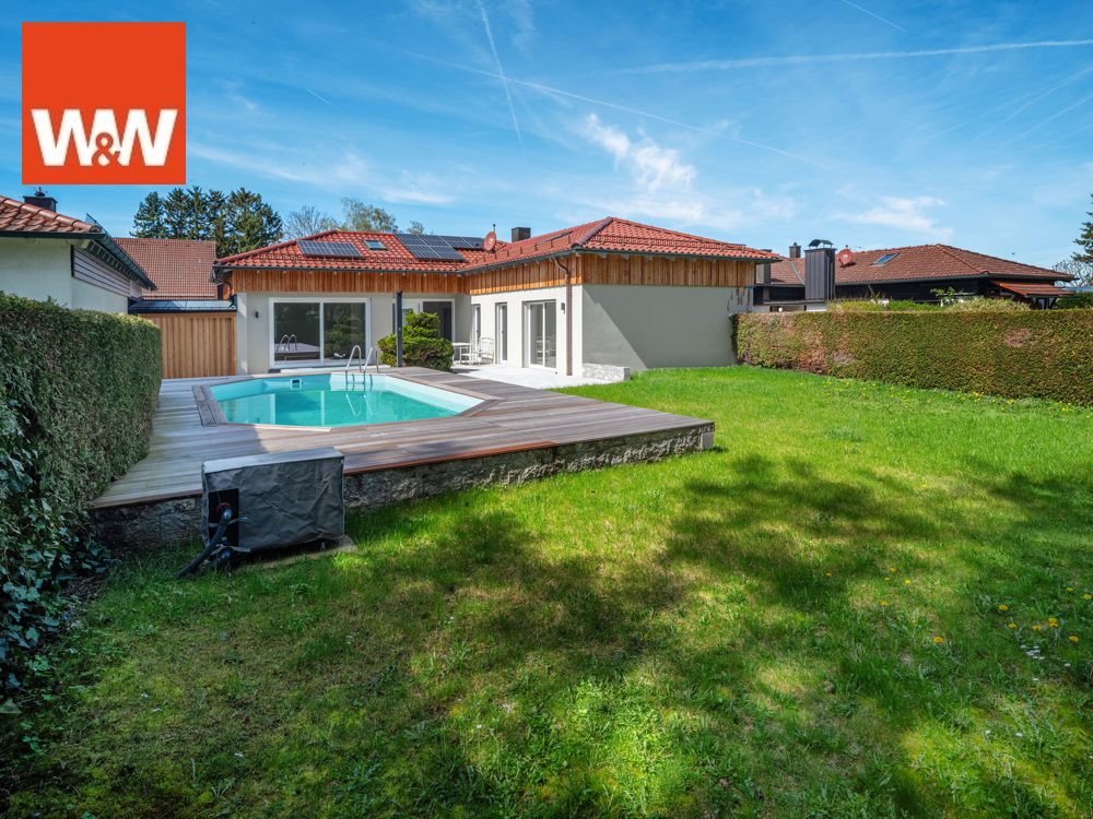 Immobilienangebot - Ismaning - Alle - Traumhafter Winkelbungalow in Ortsrandlage