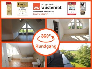 Immobilienangebot - Bergheim - Alle - Mit 3D-Rundgang: 3-Zimmer-Dachgeschosswohnung mit Balkon und schöner Aussicht!