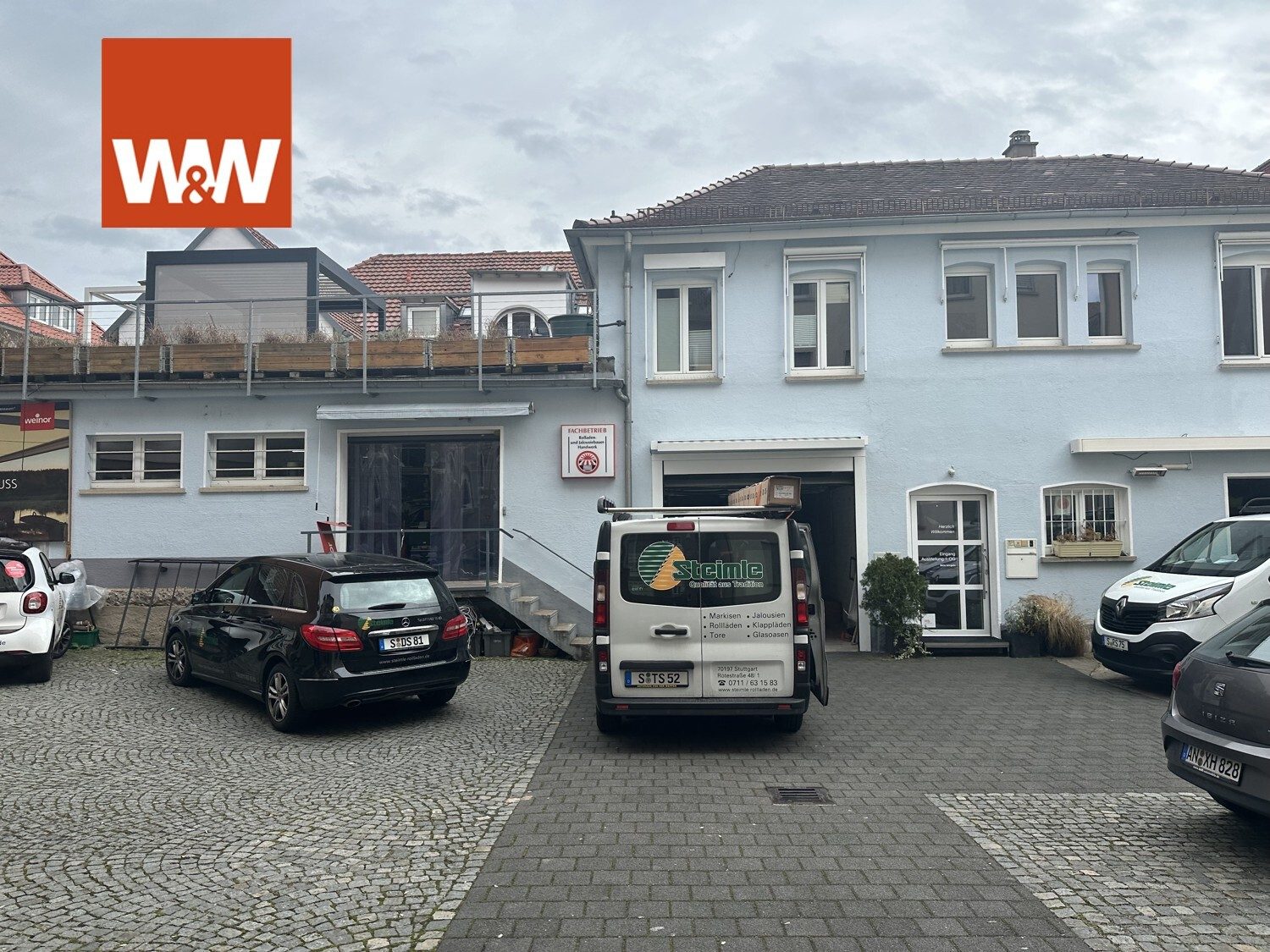 Immobilienangebot - Stuttgart / Stuttgart-West - Alle - Vielseitige Gewerbeimmobilie im Stuttgarter Westen mit Büro, Werkstatt und Lager!