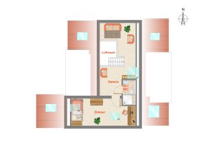 Immobilienangebot - Bietigheim-Bissingen - Alle - 4,5-Zimmer-Dachgeschoss-Maisonettewohnung mit Balkon im alten Stadtteil von Bissingen.