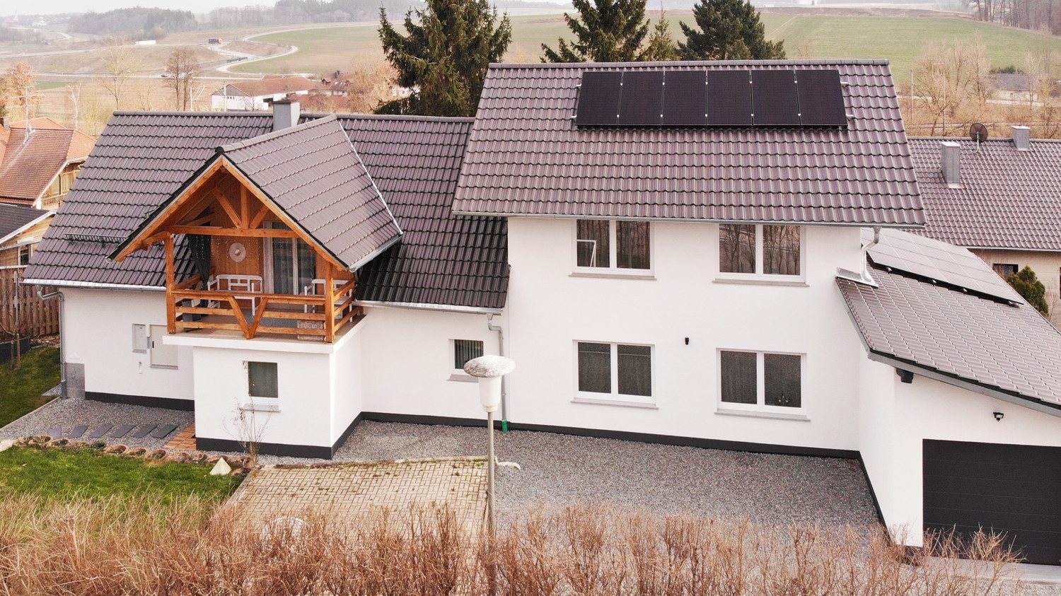 Immobilienangebot - Ergoldsbach - Alle - Neu: Einfamilienhaus mit Energieklasse A - flexibel teilbar in 2x Doppelhaushälften
