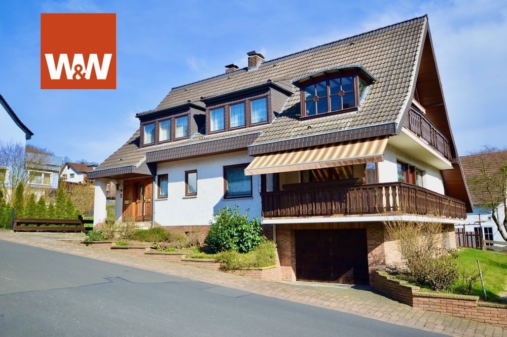 Immobilienangebot - Fuldatal - Alle - +++ Außergewöhnliches 2FH-Landhaus mit Wintergarten, Panorama-Balkonen, 2 Garagen und vielen weiteren Highlights +++