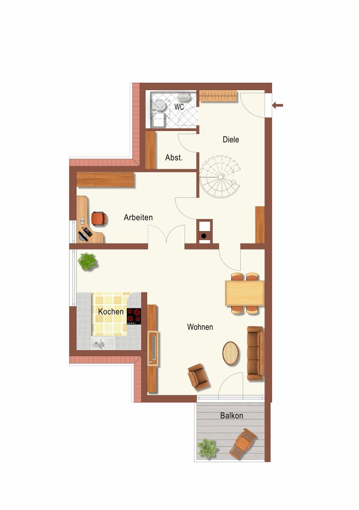 Immobilienangebot - Erlangen / Tennenlohe - Alle - Schöne, großzügige Maisonette-Wohnung mit 4 Zimmern, 2 Balkonen, 
Einbauküche und Tiefgaragenstellplatz in Erlangen-Tennenlohe.

Sofort bezugsfrei.