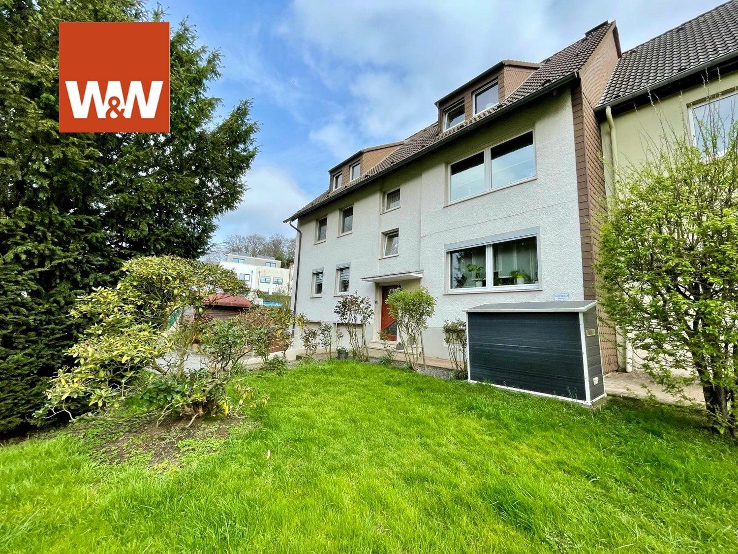 Immobilienangebot - Hattingen / Blankenstein - Alle - Blankenstein! Süße DG-Wohnung mit eigenem kleinen Garten, Terrasse und Gartenhaus, frei ab sofort