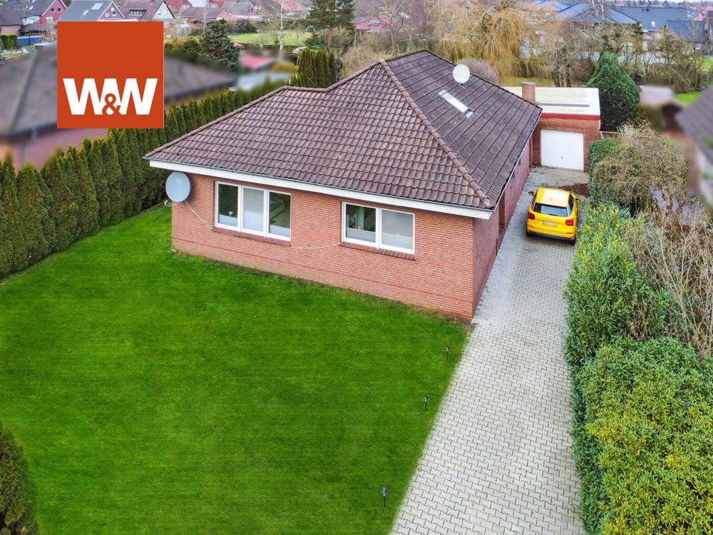 Immobilienangebot - Ostrhauderfehn - Alle - Schöner Bungalow mit großem Grundstück in zentraler Lage