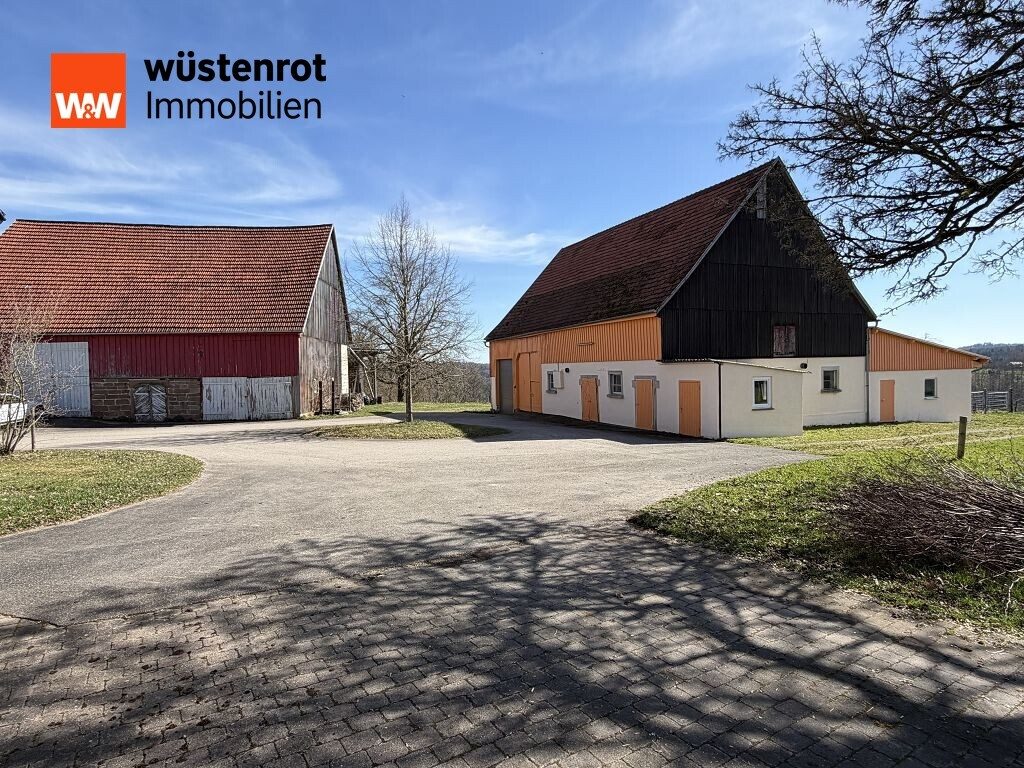 Immobilienangebot - Sulzbach-Laufen - Alle - Einzigartiges Anwesen in herrlicher Natur – Landhaus mit 8 Hektar ideal für Pferdehaltung, Hobby oder zur Erholung!
