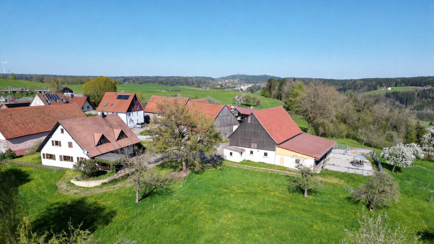 Immobilienangebot - Sulzbach-Laufen - Alle - Einzigartiges Anwesen in herrlicher Natur – Landhaus mit 8 Hektar ideal für Pferdehaltung, Hobby oder zur Erholung!