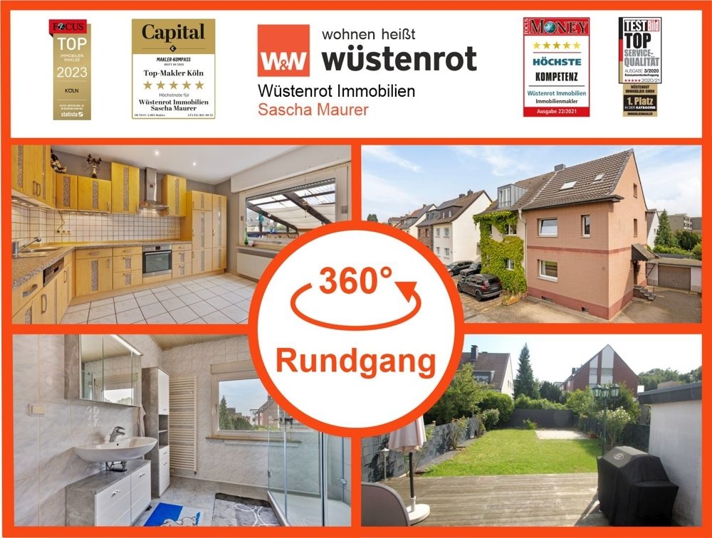 Immobilienangebot - Brühl - Alle - VERKAUFT: Charmante Doppelhaushälfte in zentraler Lage! Platz für die ganze Familie mit schöner Terrasse und Garten!