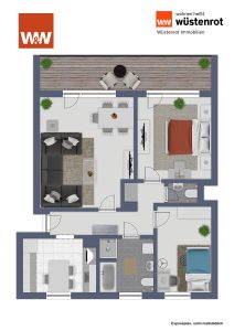 Immobilienangebot - Zwingenberg - Alle - Modernisierte 3-Zimmer-Wohnung mit Balkon