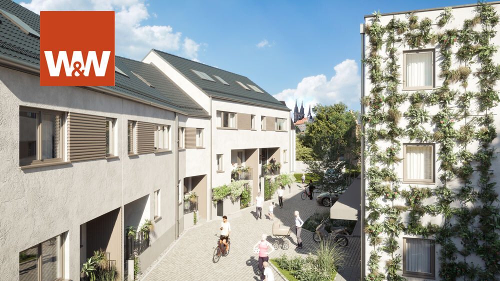 Immobilienangebot - Meißen - Alle - Projektierte modere Reihenhäuser in der Weinstadt Meißen - Grundstück mit Baugenehmigung - geplantes Bauvorhaben