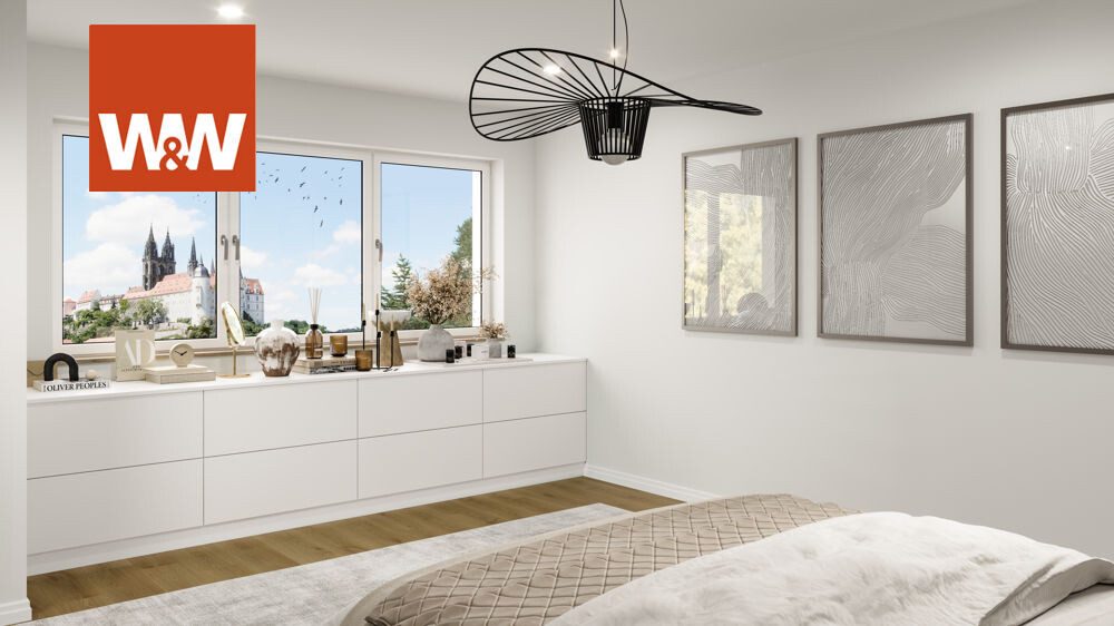 Immobilienangebot - Meißen - Alle - Projektierte modere Reihenhäuser in der Weinstadt Meißen - Grundstück mit Baugenehmigung - geplantes Bauvorhaben
