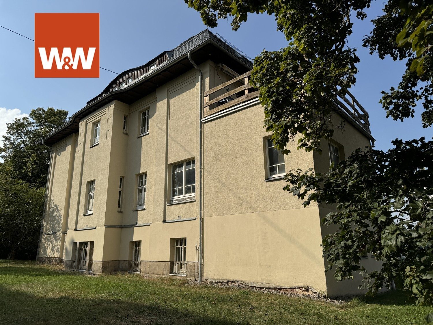 Immobilienangebot - Auerbach/Vogtland - Alle - Bieterverfahren: Traumhafte Gründerzeit-Villa (1910) in ruhiger Lage von Auerbach/Vgtl.