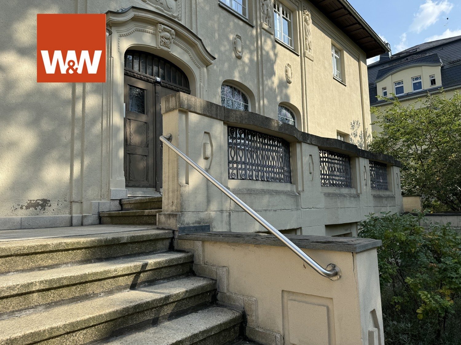 Immobilienangebot - Auerbach/Vogtland - Alle - Bieterverfahren: Traumhafte Gründerzeit-Villa (1910) in ruhiger Lage von Auerbach/Vgtl.