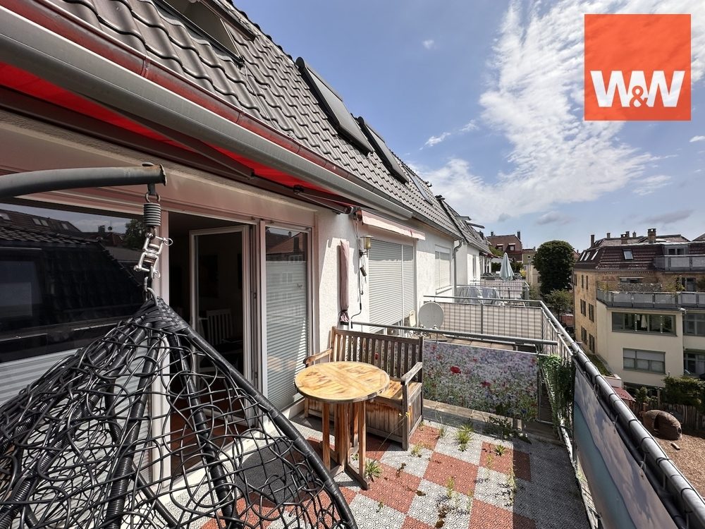 Immobilienangebot - Stuttgart / Bad Cannstatt - Alle - Charmante Maisonette-Wohnung mit Dachterrasse in top Lage