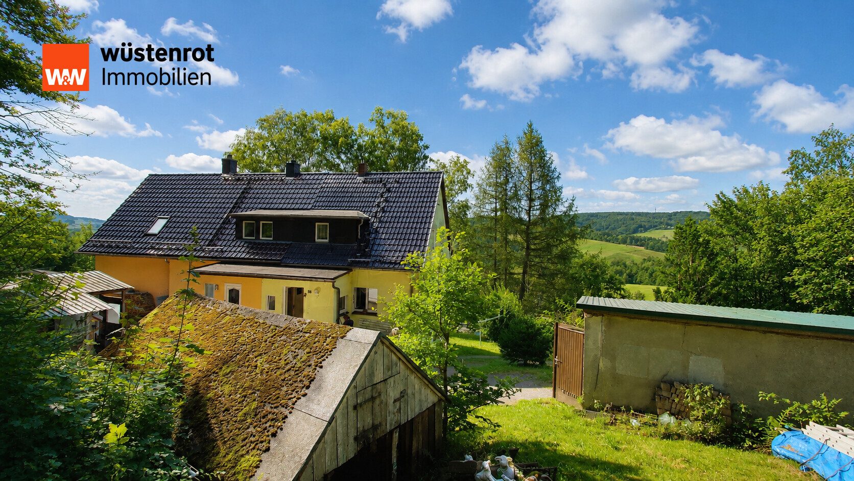 Immobilienangebot - Sebnitz - Alle - Einmalig gelegene Doppelhaushälfte am Stadtrand von Sebnitz.