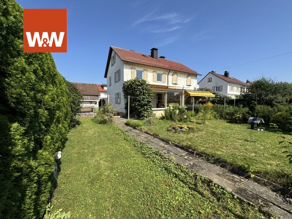 Immobilienangebot - Friedrichshafen - Alle - Sonnige Doppelhaushälfte mit großem Garten, eigener Grund - kein Erbbaurecht!