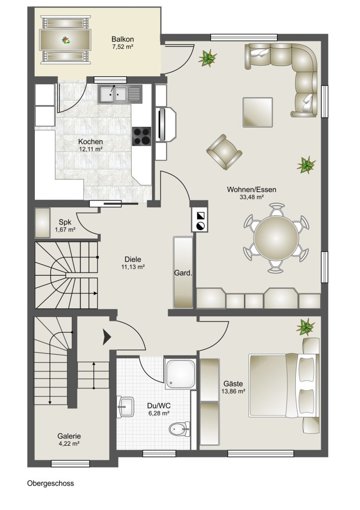 Immobilienangebot - Neckarsulm / Amorbach - Alle - GEPFLEGTE 5 ZIMMER MAISONETTE WOHNUNG IM 1. OG/DG EINER ZWEIFAMILIEN-DOPPELHAUSHÄLFTE - SOFORT FREI