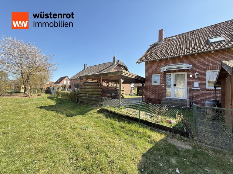 Immobilienangebot - Meine OT Abbesbüttel - Alle - Ideal für eine kleine Familie ist diese schön gelegene, gepfl. DHH mit Carport u. schönem Grundstück