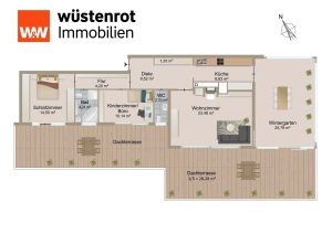 Immobilienangebot - München - Alle - Außergewöhnliche Dachterrassenwohnung mit Wintergarten in Solln