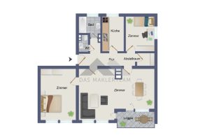 Immobilienangebot - Neubiberg - Alle - Großzügige 3-Zimmer Wohnung mit Loggia und viel Platz!