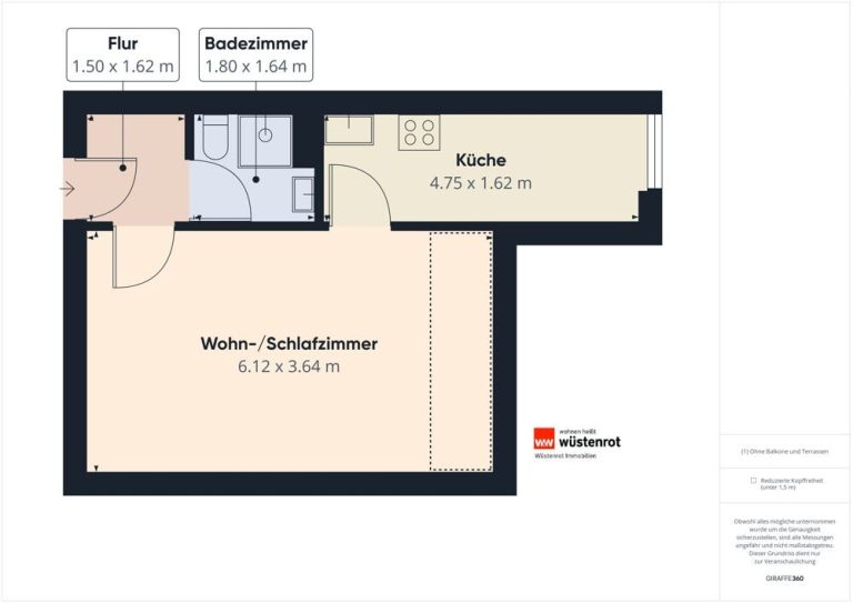 Immobilienangebot - Hannover - Alle - Investieren oder Einziehen? - Dachgeschosswohnung mit Parkplatz
