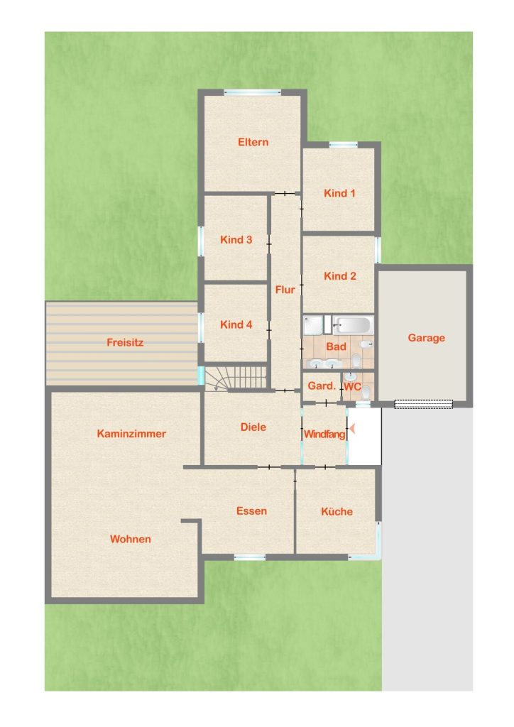 Immobilienangebot - Werne - Alle - Schicker Bungalow mit großzügigem Garten, Garage und 165 m² Wohnfläche auf günstiger Erbpacht