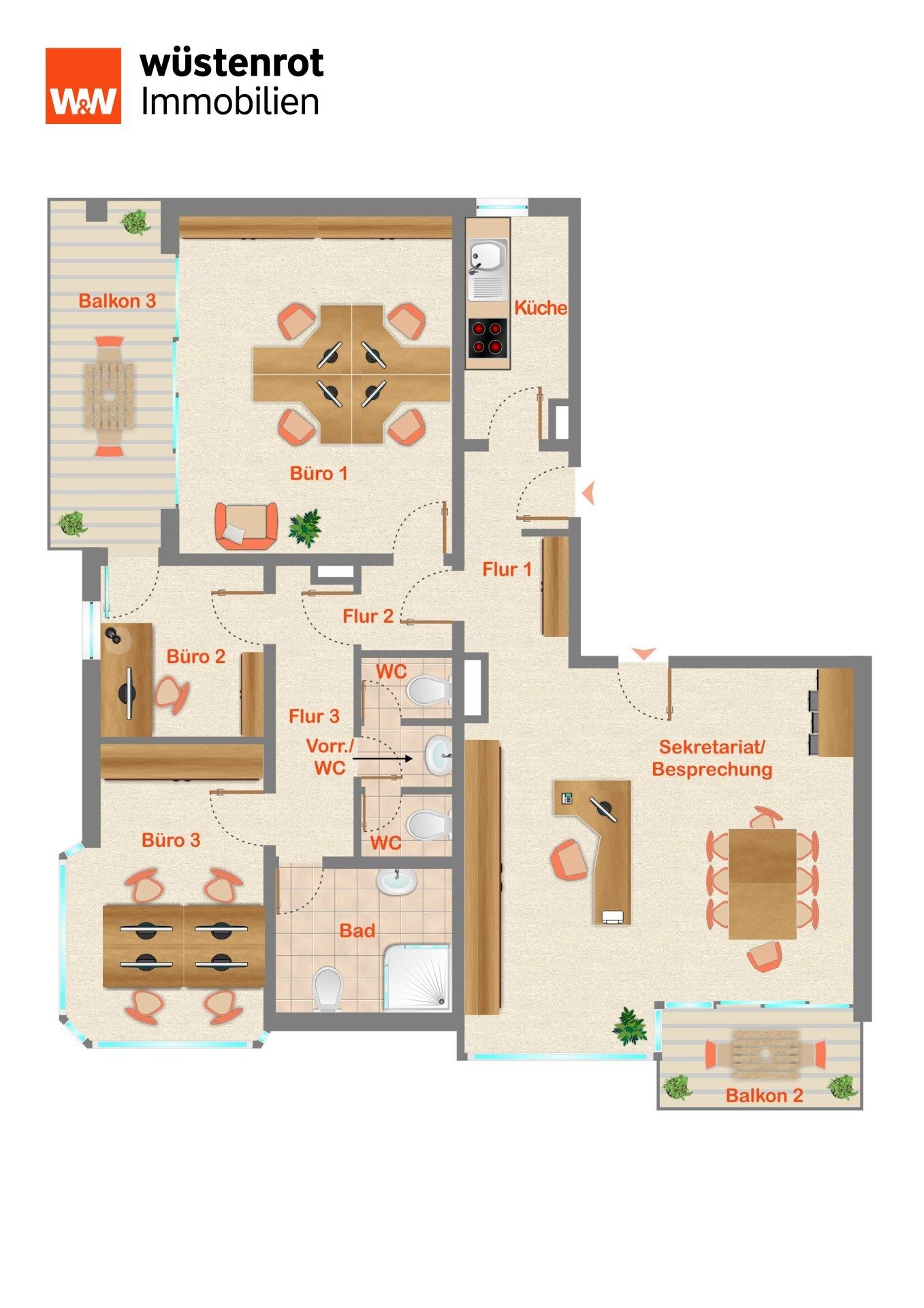 Immobilienangebot - Achern - Alle - *NEU RENOVIERTE 4 Zimmerwohnung in zentraler Lage in Achern! Geräumig mit 2 Balkone, KFZ-Stellplatz*